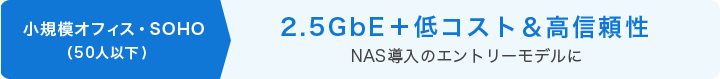 K̓ItBXESOHOi50lȉ)@2.5GbE{RXgM NAS̃Gg[f