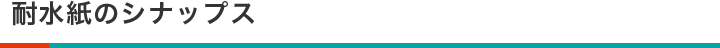 耐水紙のシナップス