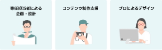 業種・目的に最適なホームページをご提案