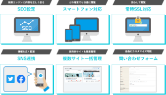 その他・ホームページに必要な機能を標準搭載