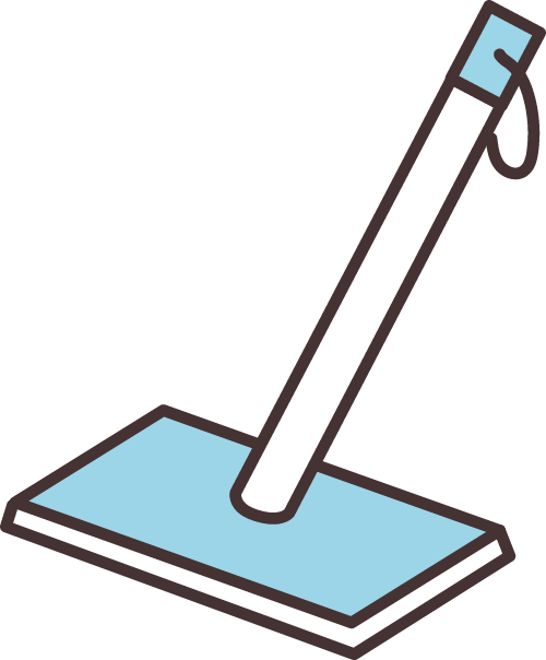 清掃・拭き取りで広げない