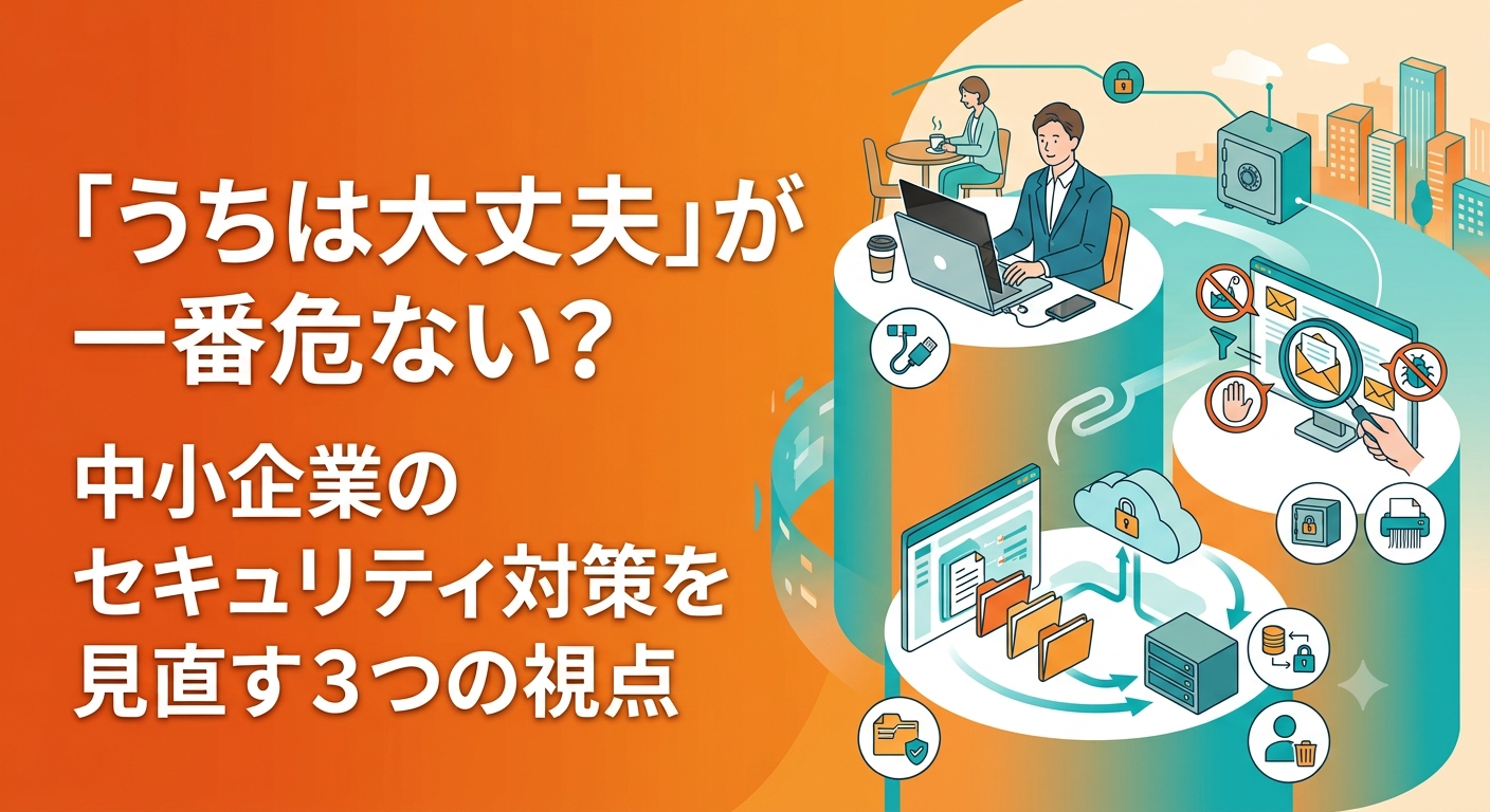 「うちは大丈夫」が一番危ない？中小企業のセキュリティ対策を見直す3つの視点